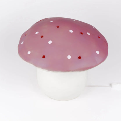 LAMP LARGE MUSHROOM LILA