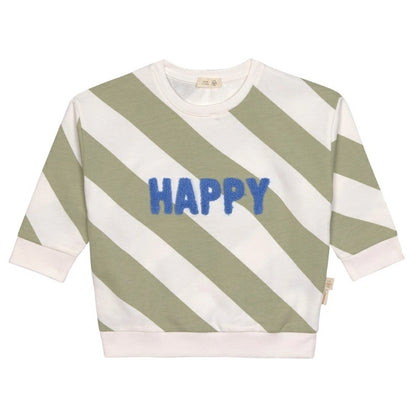 Lassig trui happy milky/light khaki