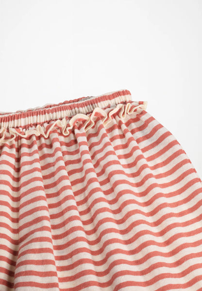 Alexis shorts - rose ivory stripe