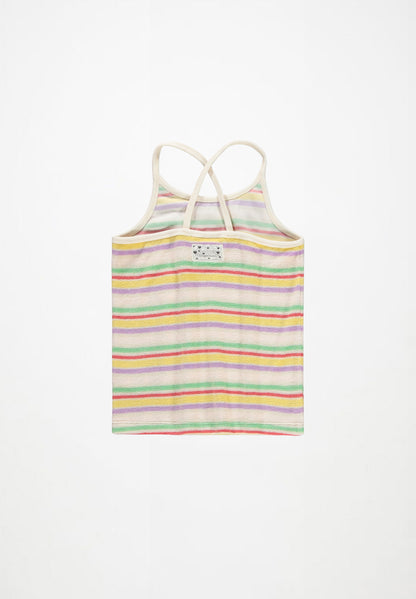 top Ria - Pastels Stripe