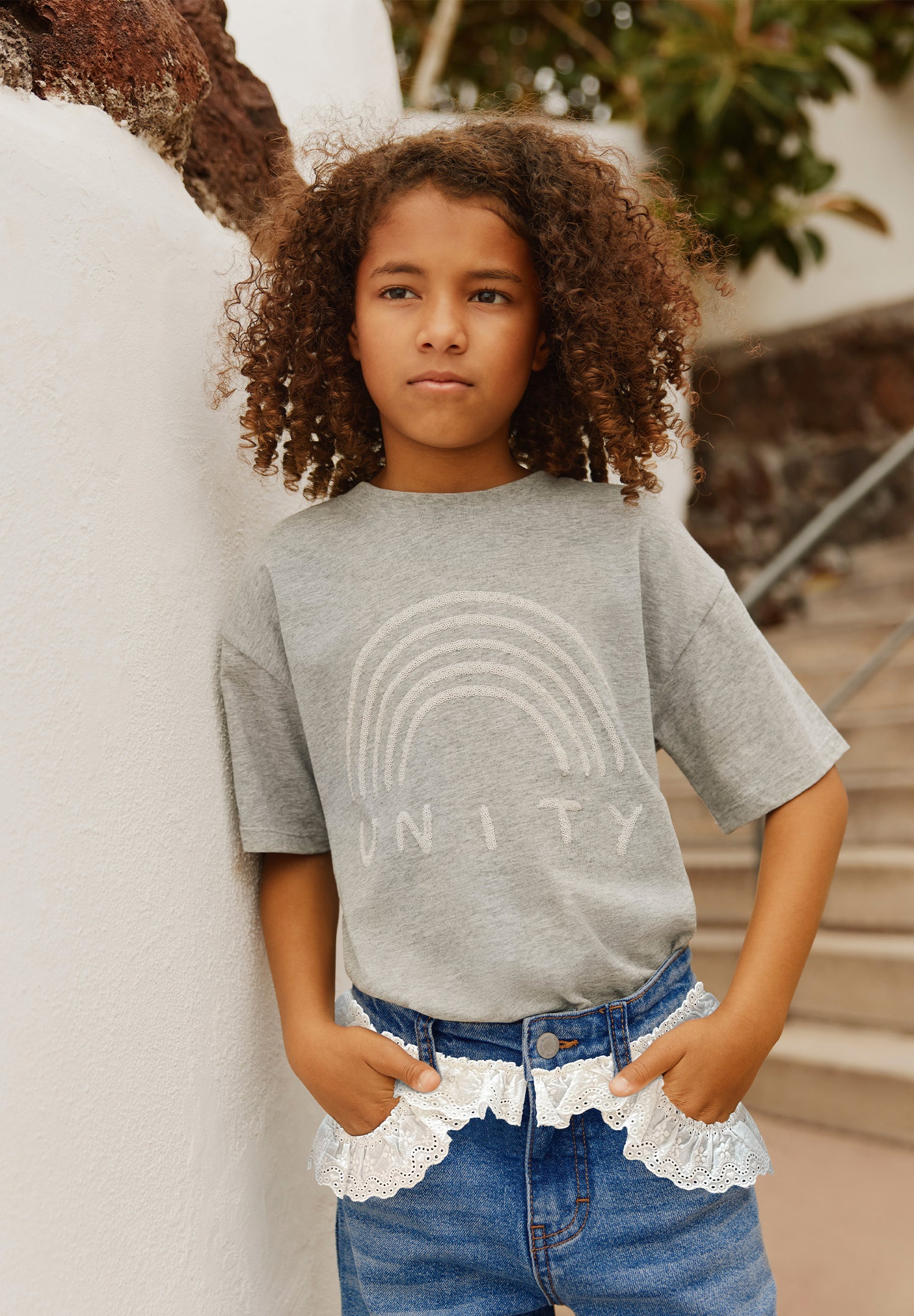 REINETTE T-SHIRT Grey Melange