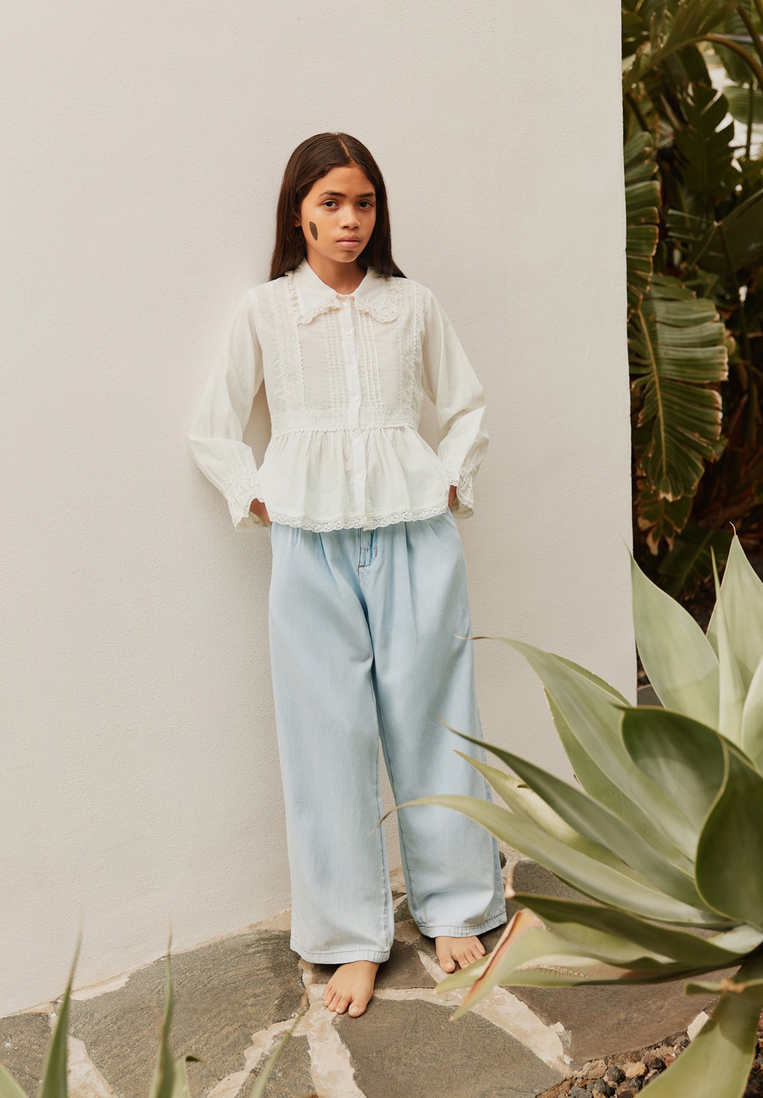 AEISHA BROEK -  bleached drapy