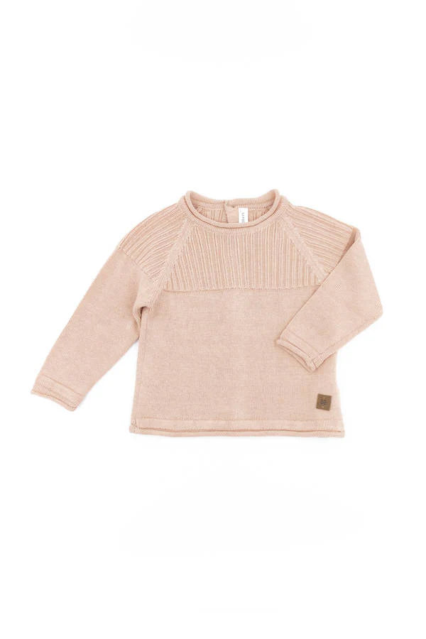 Trui geribd pink