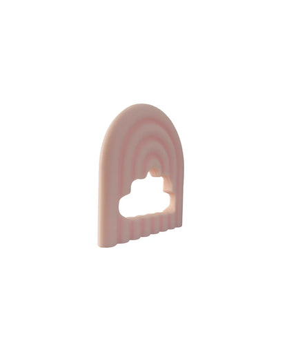 Maia bijtring regenboog l 2-pack BeigeRoze