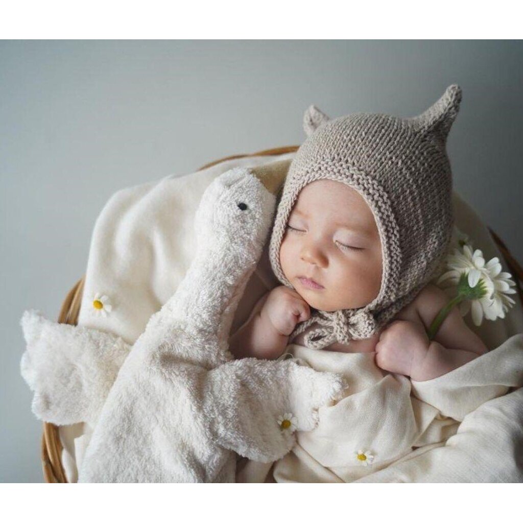 Knuffeldier - warmtekussen Gans klein | wit