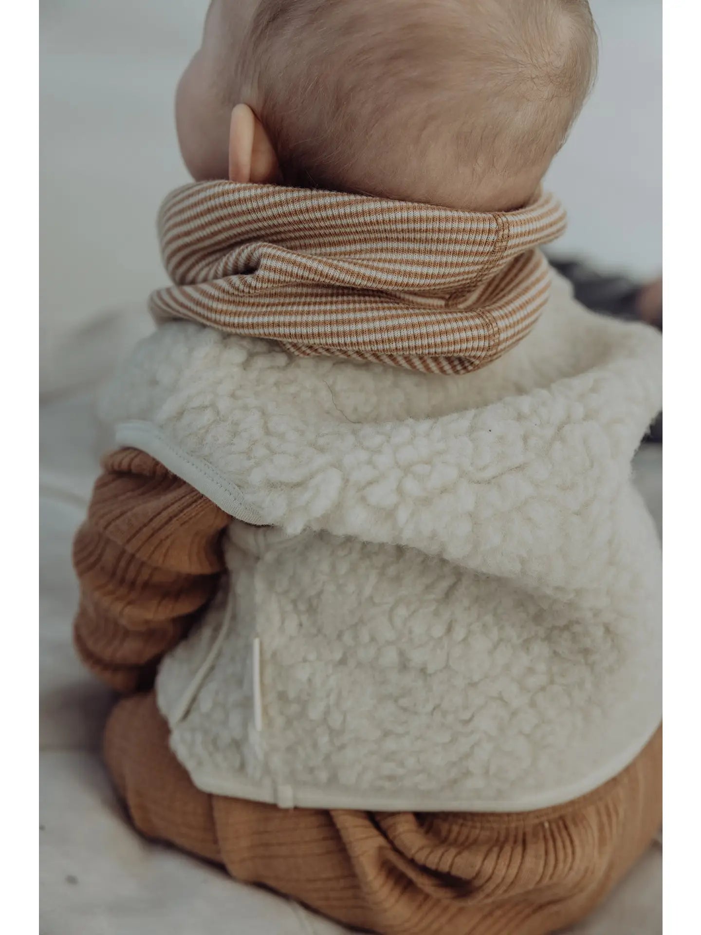 Sherpa-vest van wol - Melk