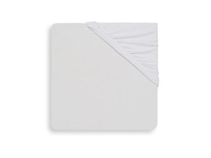 Hoeslaken Boxmatras Jersey 75x95cm - White