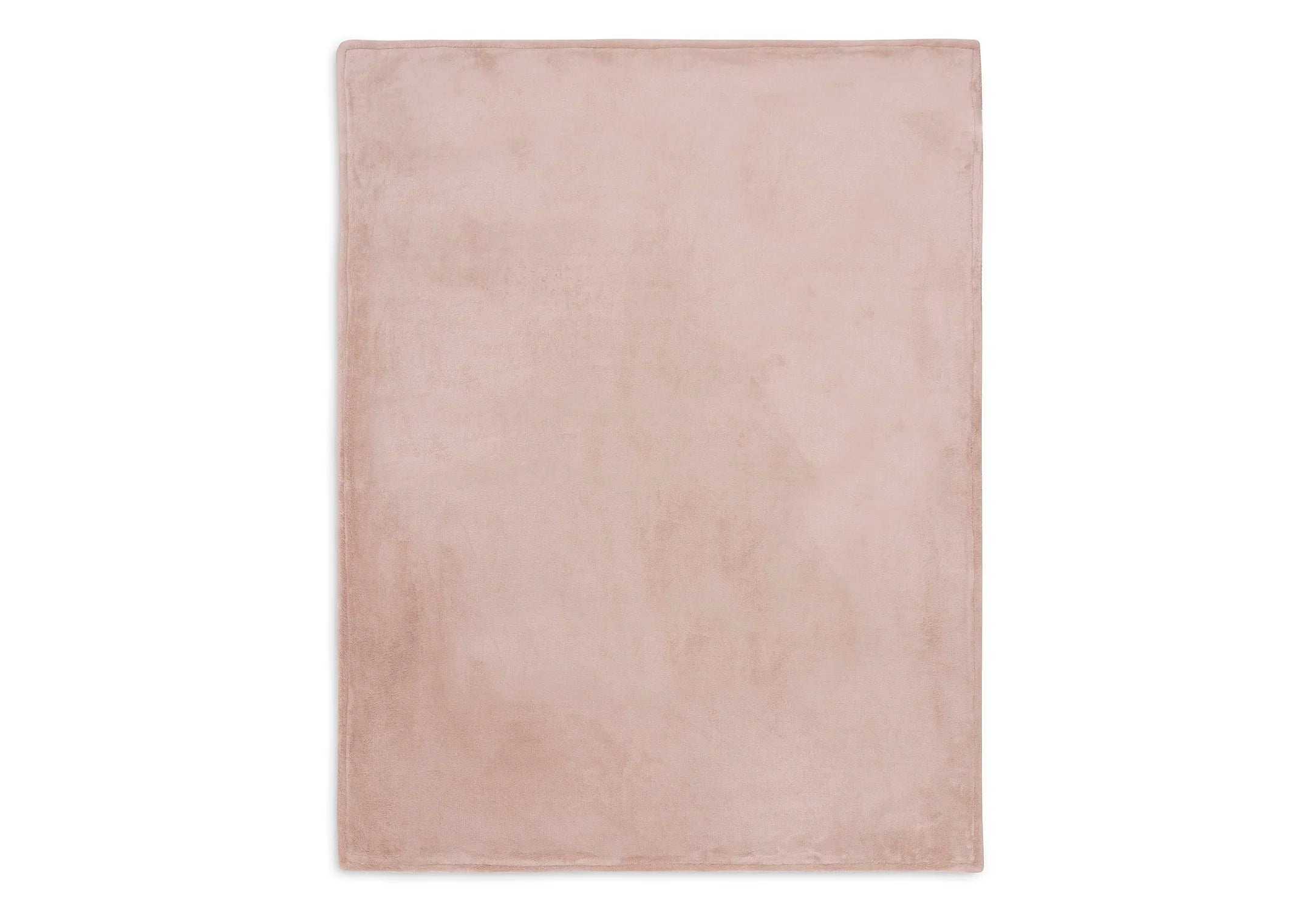 Jollein - Deken Wieg 75x100cm Basic Knit - Wild Rose/Fleece