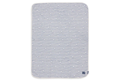 Deken Wieg Hydrofiel 75x100cm Miffy Stripe - Navy