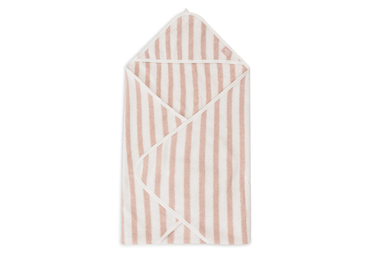 Badcape 75x75cm Stripe Terry - Wild Rose - GOTS
