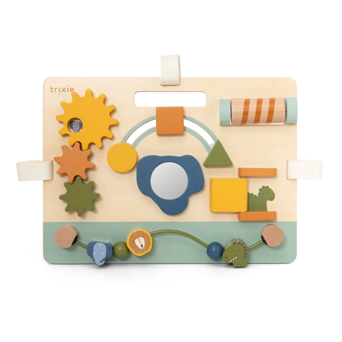 Wooden activity panel - Mrs. Elephant