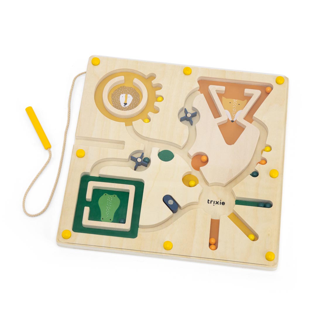 Houten magnetisch doolhof