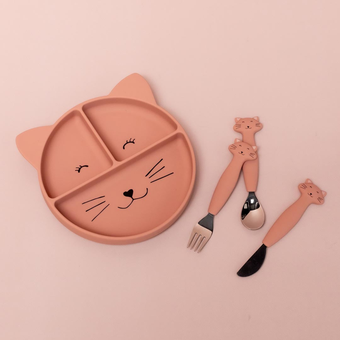 Siliconen verdeelde suction plate - Mrs. Cat