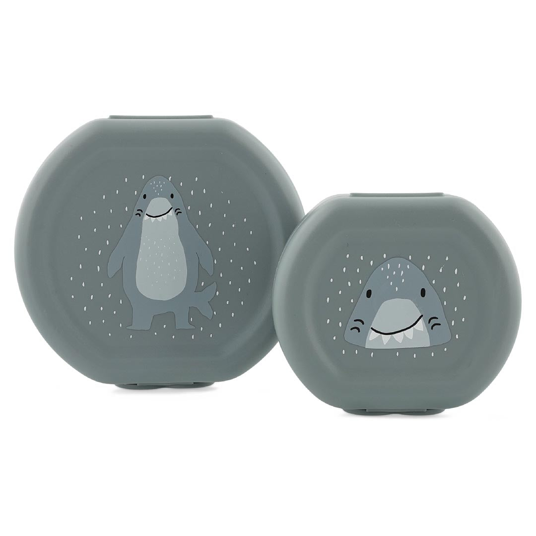Snackdoos met clip - 2 stuks - Mr. Shark