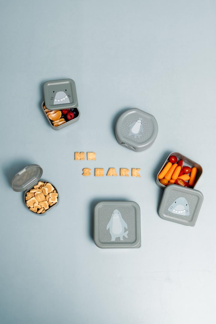 Snackdoos met clip - 2 stuks - Mr. Shark