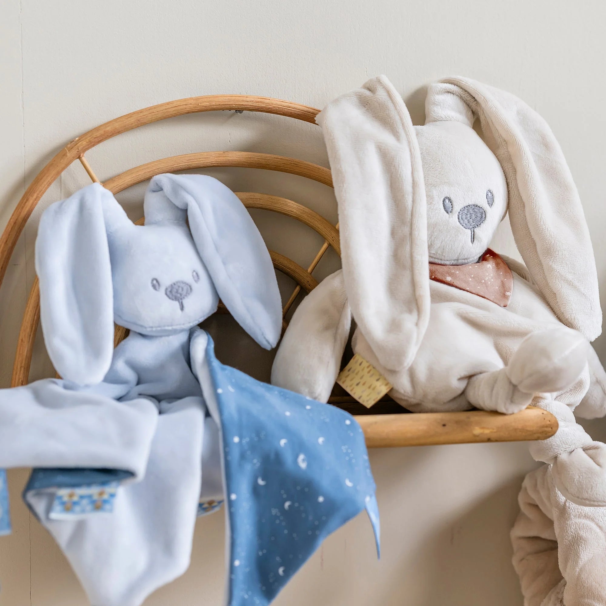 Maxi Knuffeldoekje Doudou Konijn - Pastelblauw