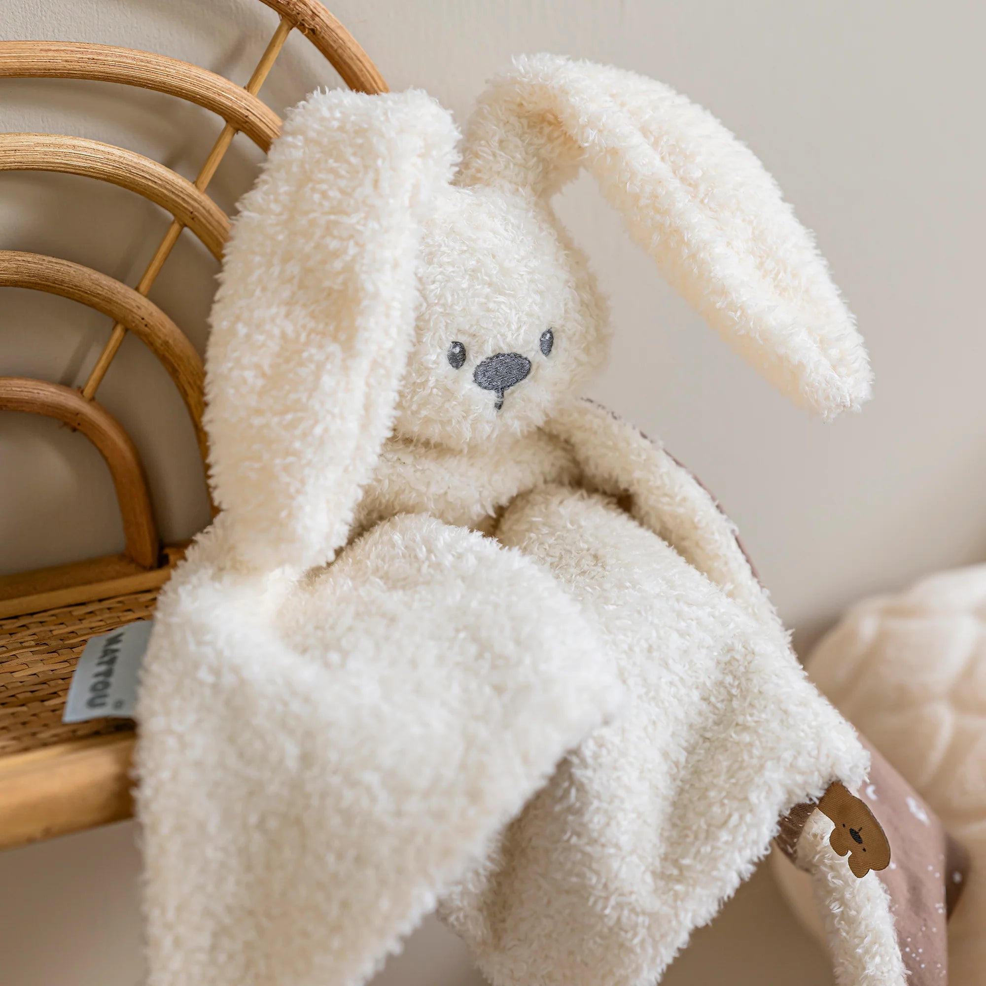 Maxi Knuffeldoekje Doudou Konijn - Teddy Vanille