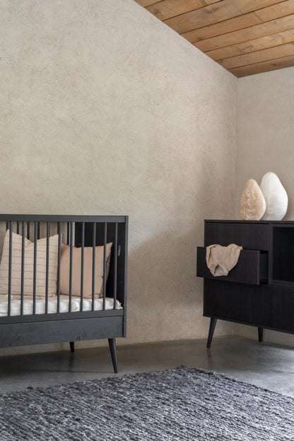 Quax - Cocoon Meegroei Bed - 140 x 70 cm - Eboni