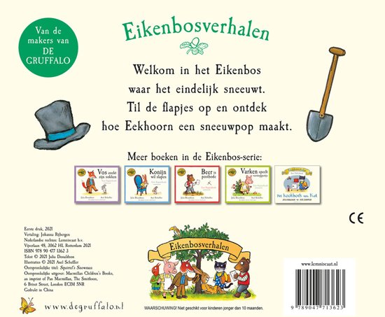 Eekhoorns sneeuwpop