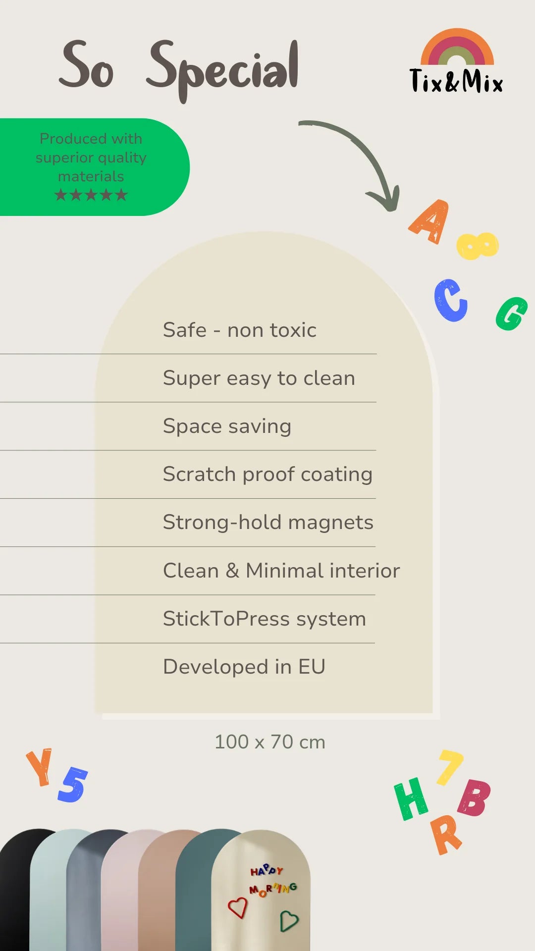 Magnetische muursticker brown sugar