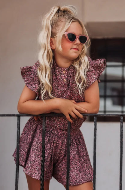 SHORTS LOLA FLOWERS MAUVE