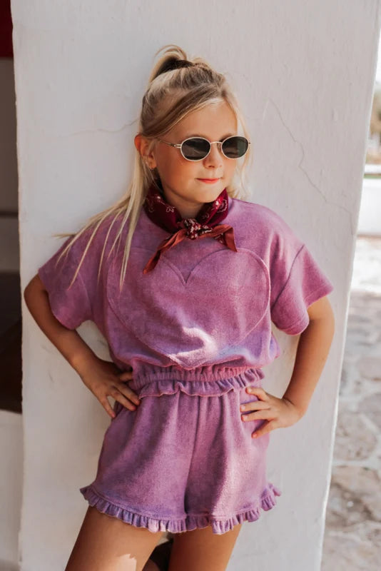 RUFFLE SHORTS BOWIE OLD LILAC