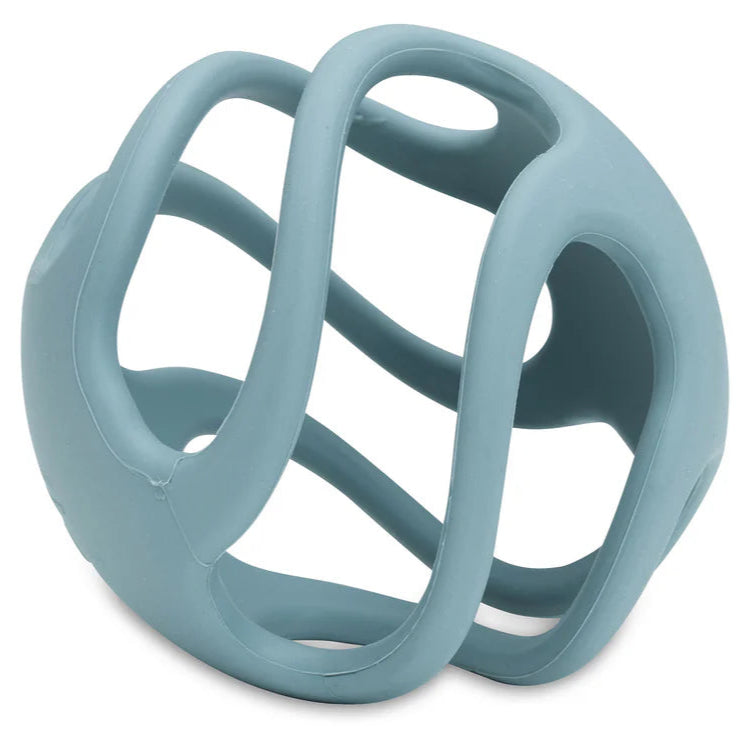Jollein - Bijtring bal Siliconen Ø 9,5cm Silicone - Lichtblauw