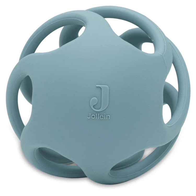 Jollein - Bijtring bal Siliconen Ø 9,5cm Silicone - Lichtblauw