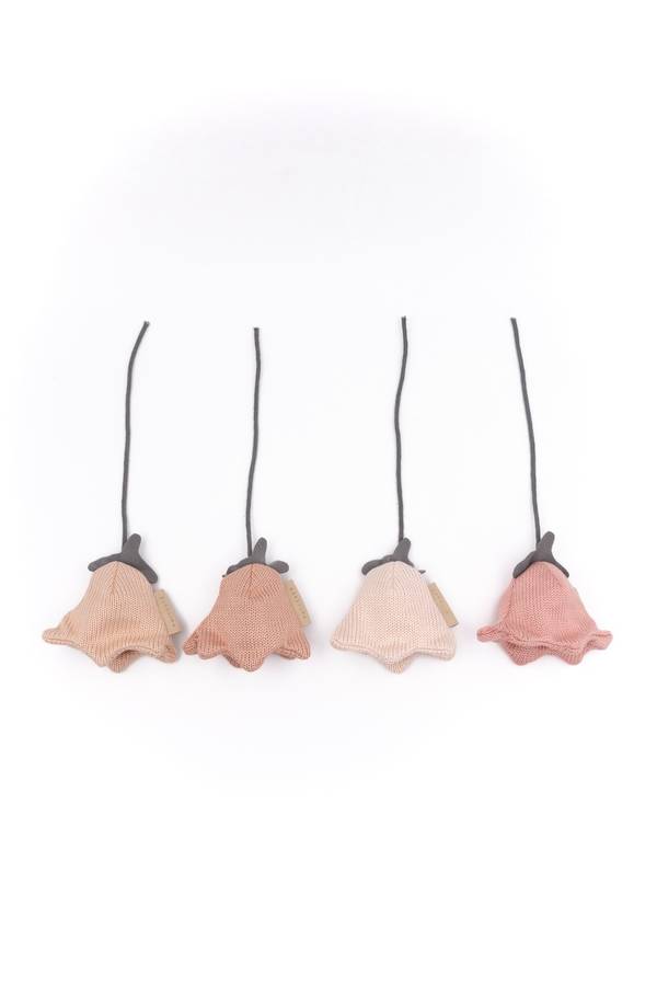 Muziekmobiel speelgoed 4 stuks tulp - PINK
