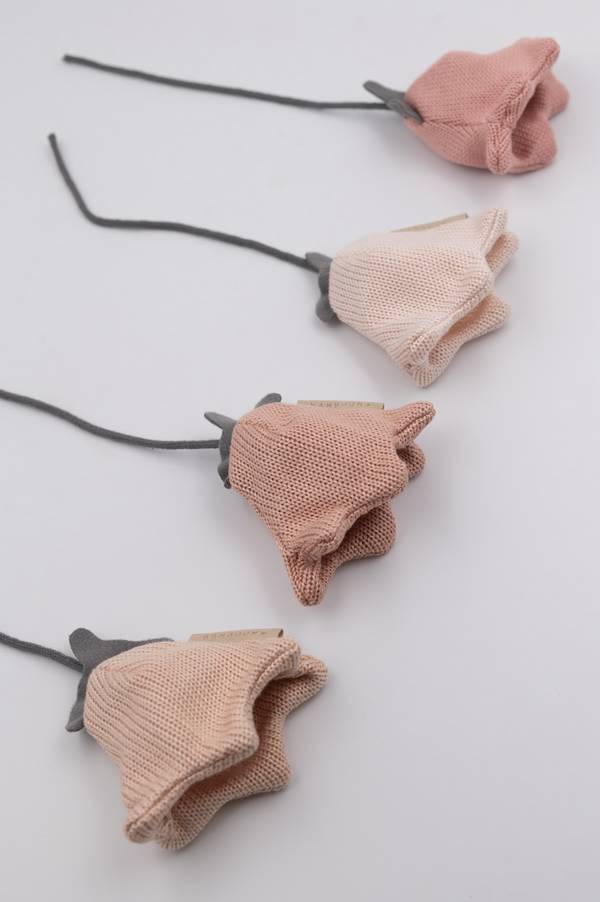 Muziekmobiel speelgoed 4 stuks tulp - PINK