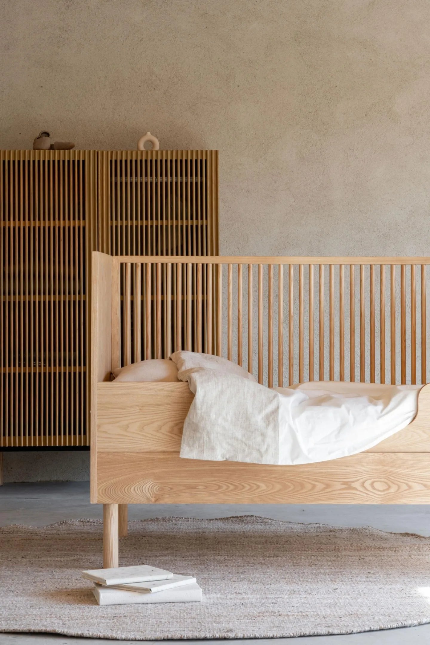 Quax - Hai No Ki Meegroei Bed - 140 x 70 cm - Natural Ash