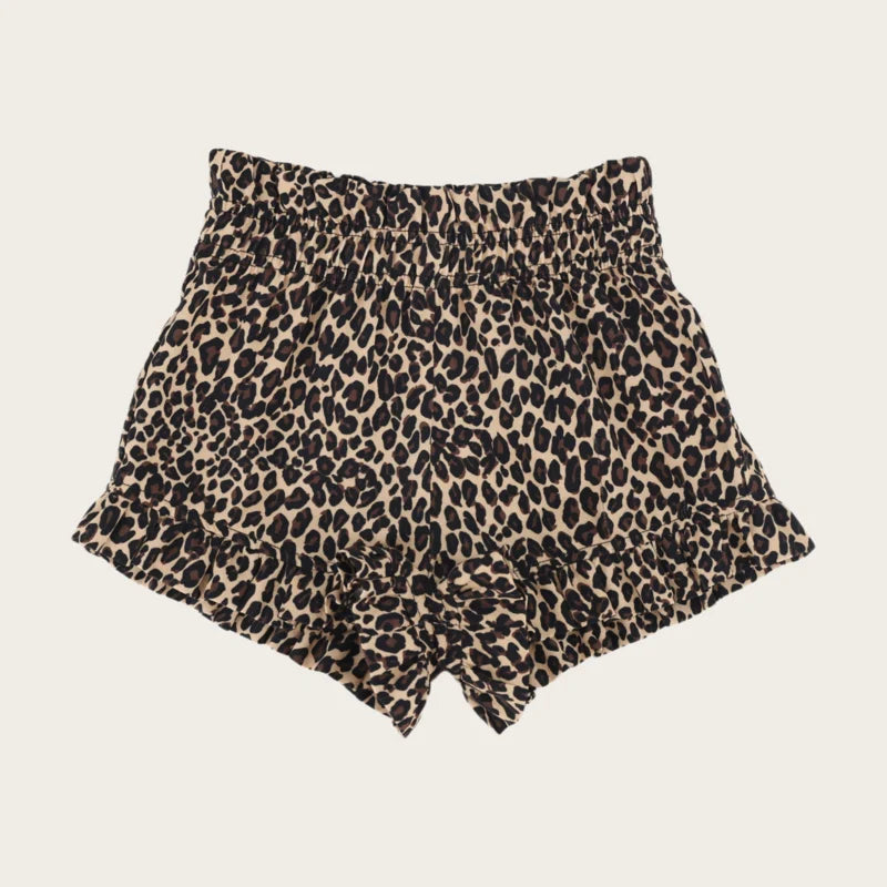 RUFFLE SHORTS LILO LEOPARD