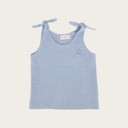 BOW TOP SUMMER VINTAGE BLUE