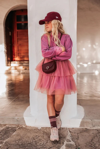 TULLE SKIRT CIARA OLD PINK