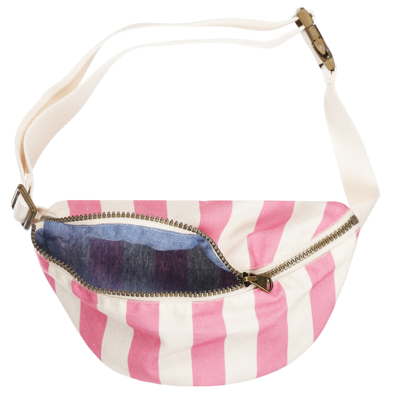 TND Bum Bag Soleil - Roze en witte strepen