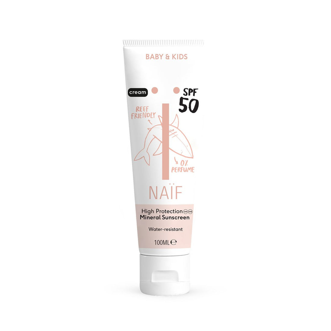 Zonnebrand Crème 0% parfum voor Baby &amp; Kids Factor 50 100ML
