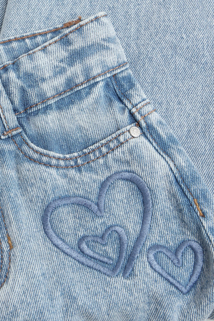 Jeans Mom Fit Hart - Medium Denim