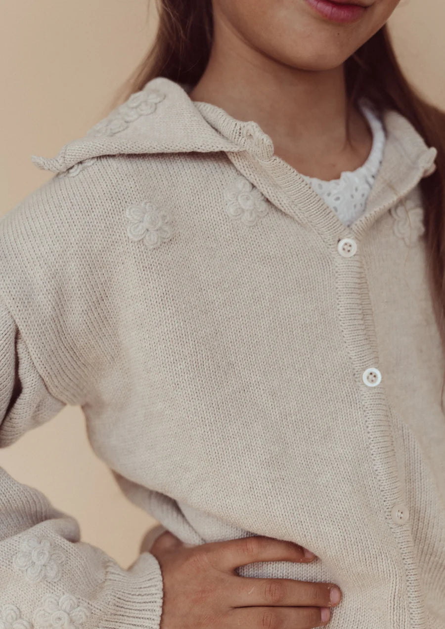 Two you label - Flora Cardigan Oat