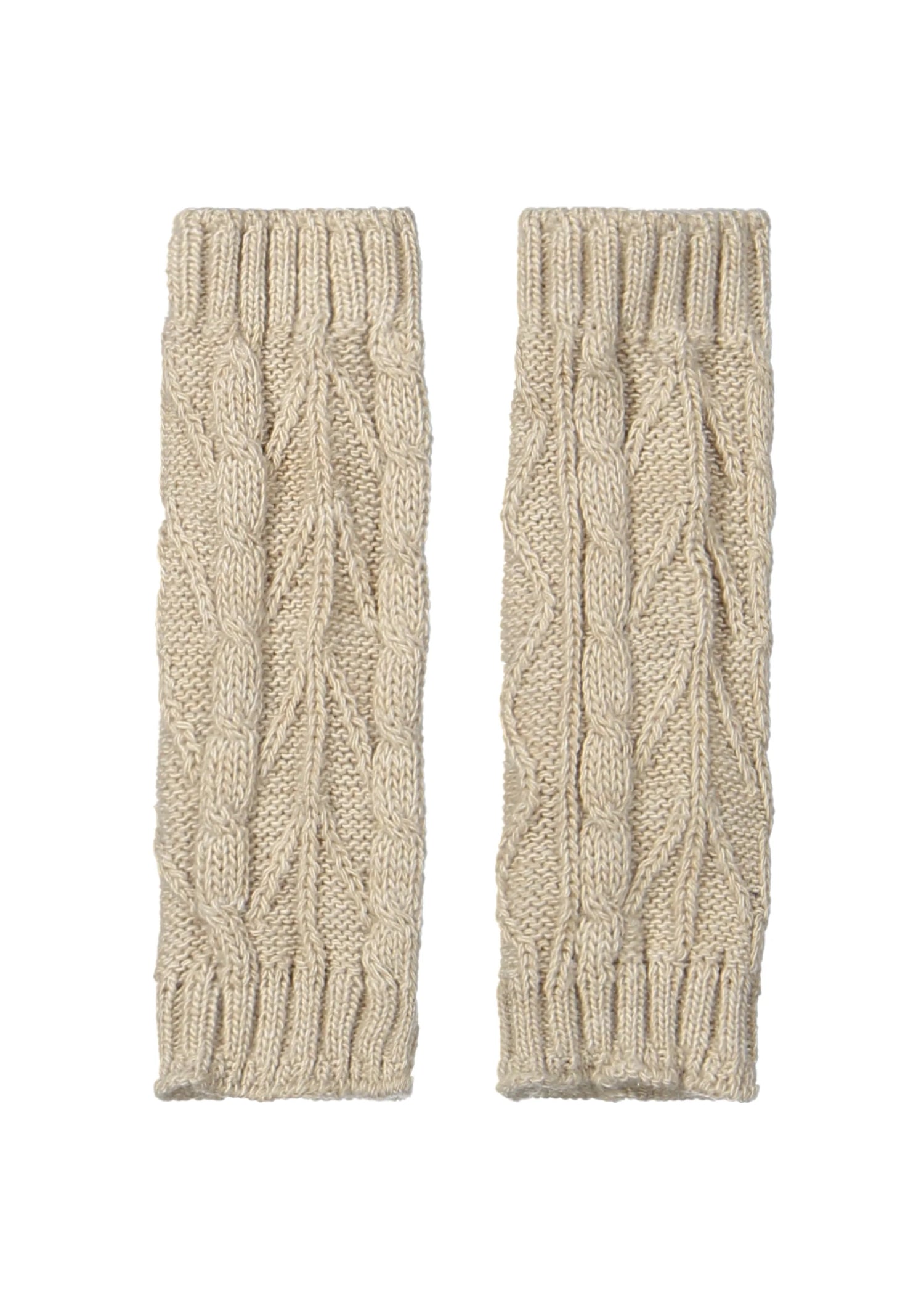 Knitted legwarmers | Oat one size