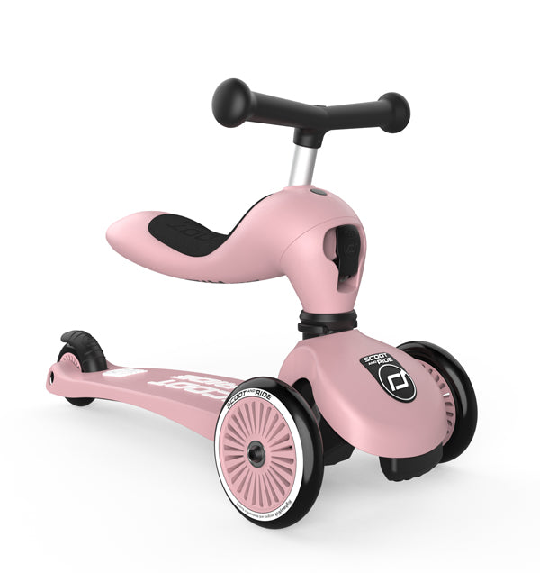 Loopfiets/step highwaykick 1 - roze