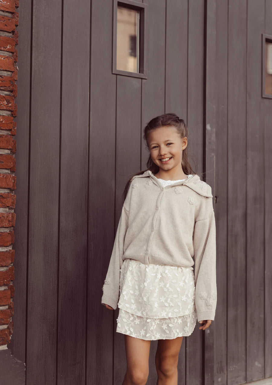 Two you label - Flora Cardigan Oat