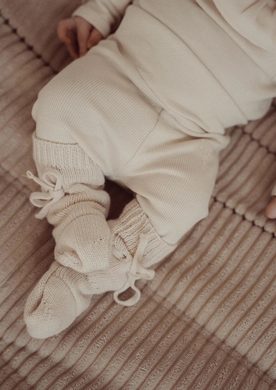 Beau Knitted Booties | Beach