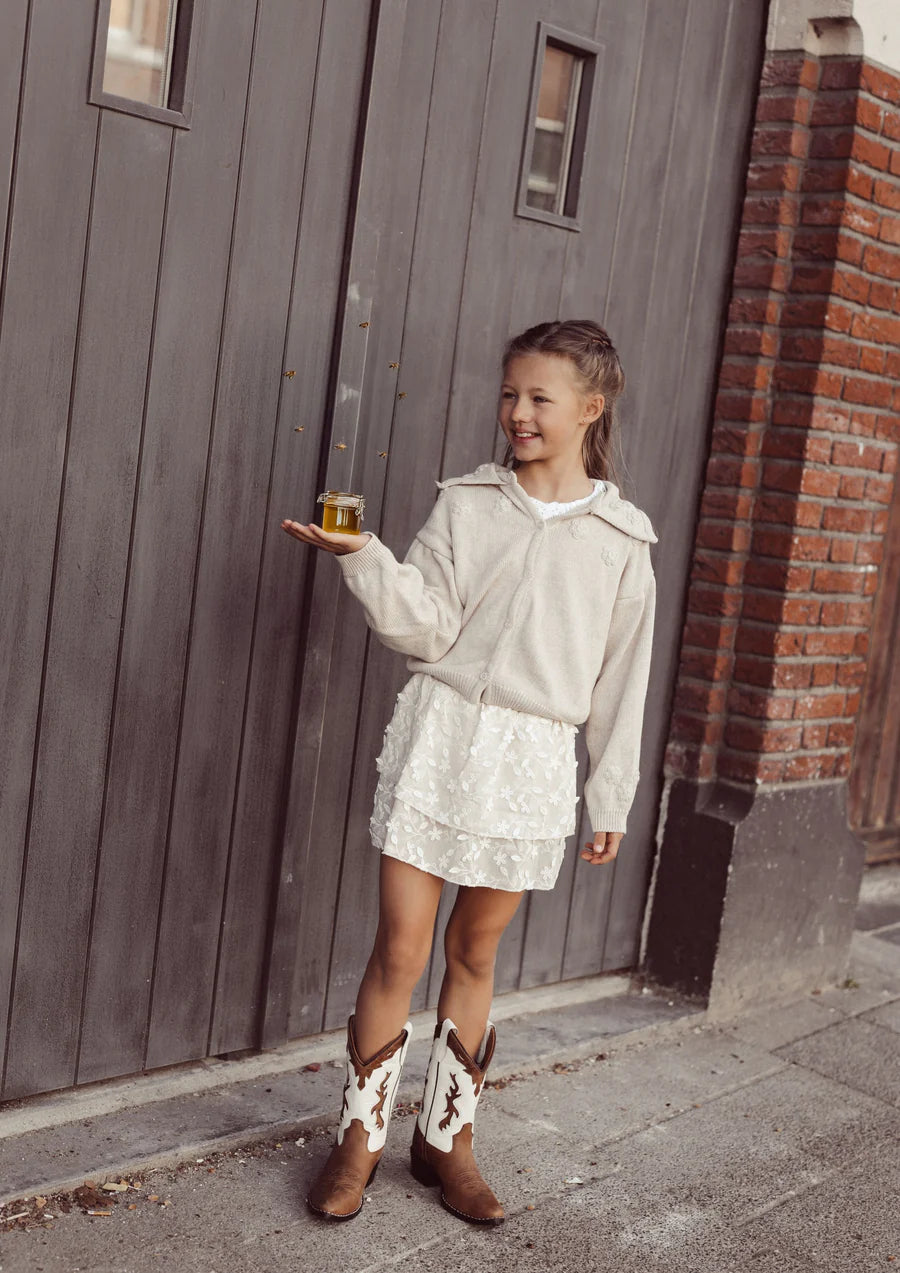 Two you label - Flora Cardigan Oat