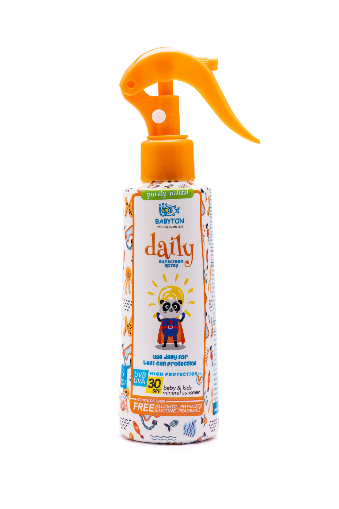 Natuurlijke Zonnecrème Spray 200ml SPF30