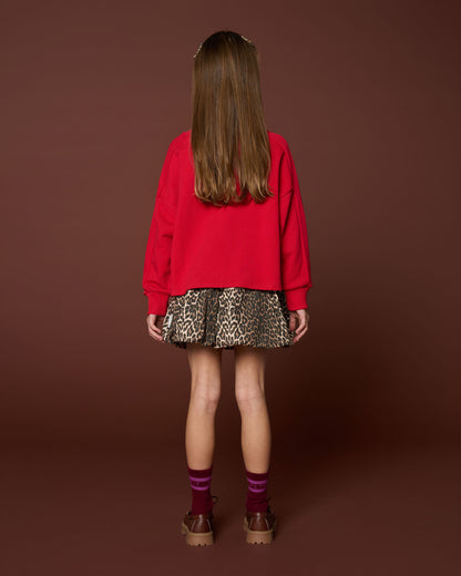 Ballon Skirt | Leopard AOP