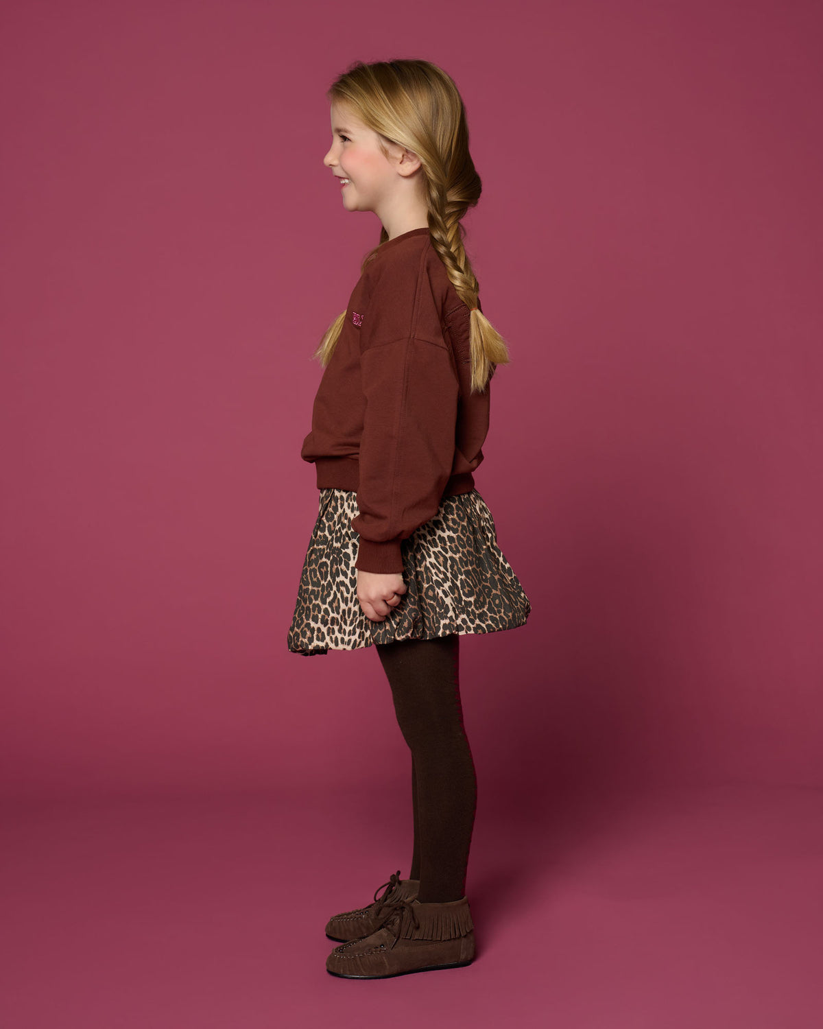 Ballon Skirt | Leopard AOP
