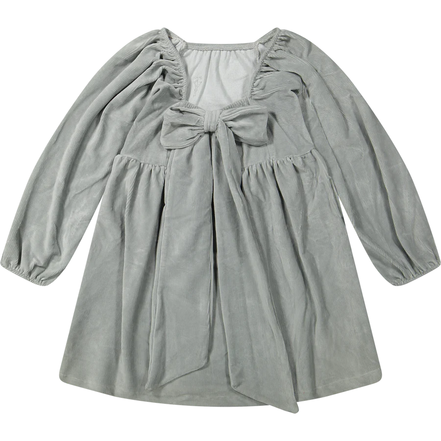 Bowy dress | Grey