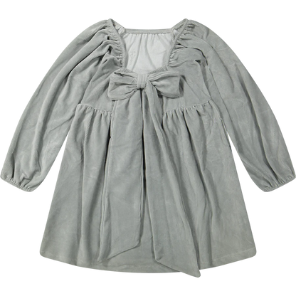 Bowy dress | Grey