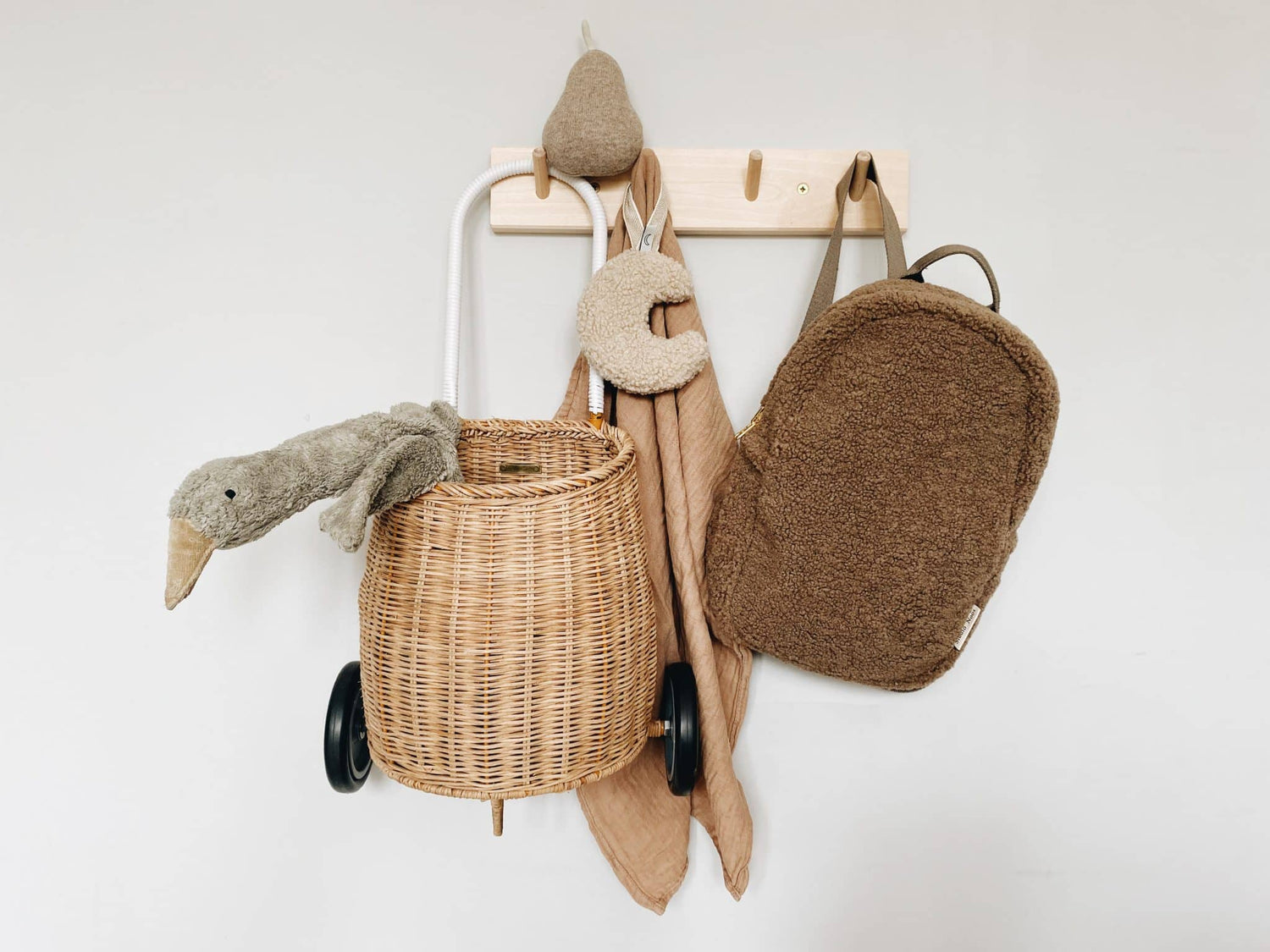 Brown mini-chunky backpack