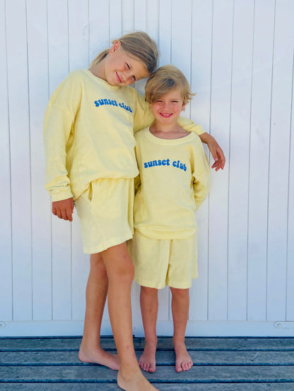 little terry SUNSET CLUB sweatshirt loose fit